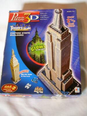 Wrebbit PUZZ 3D Empire State Building Puzzle 468 Pieces from