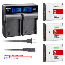 Kastar Battery LCD Rapid Charger for Sony NP-BG1 NP-FG1 Sony Cyber-shot DSC-W55