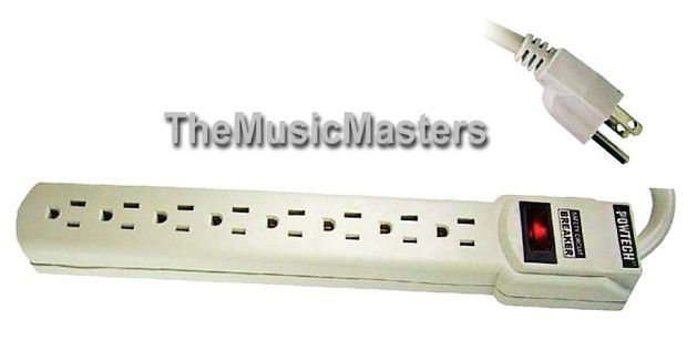 8 Outlet Surge Protection POWER STRIP On/Off Switch Safety Circuit ...