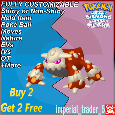 Pokemon Brilliant Diamond & Shining Pearl   Shiny Heatran   6IV Customizable