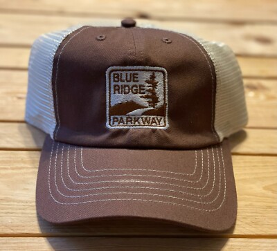 Blue Ridge Parkway  Brown mesh back Hat  FREE SHIPPING