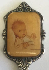 Vintage Souvenir Spoon Collectible Hummel 1984 Baby Germany