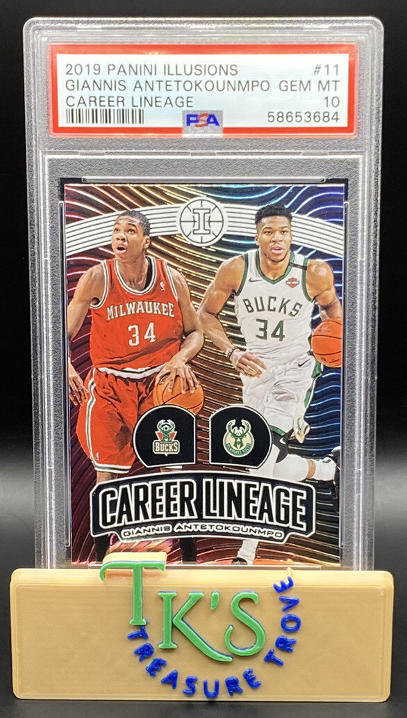 2019-20 PANINI ILLUSIONS GIANNIS ANTETOKOUNMPO CAREER LINEAGE PSA 