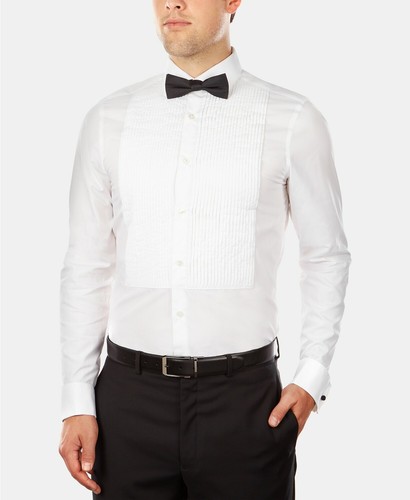Slim-Fit French Cuff Dress Shirt White 