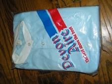 NWT Women's Devon Aire Blue Long Sleeve Equestrian Riding Shirt Size 36