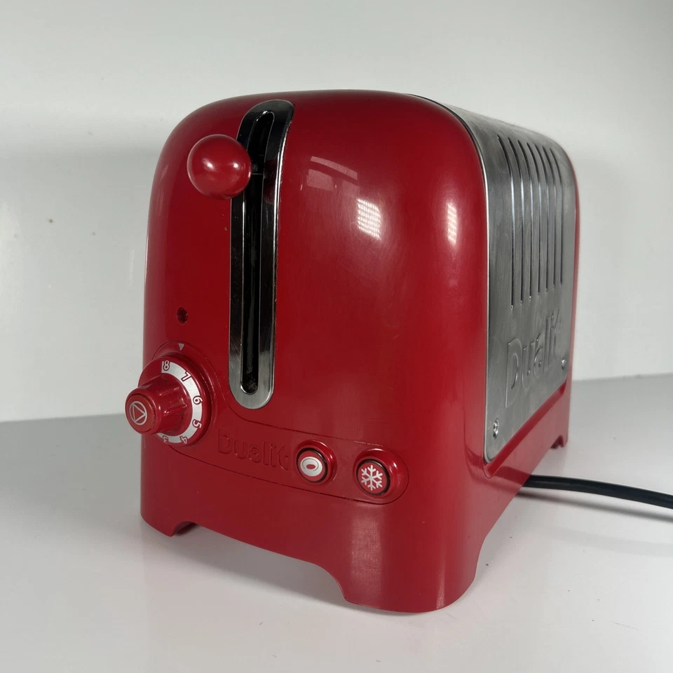 Dualit DPP2A Lite 2-Slice Toaster - Red / Silver - TESTED WORKING - Image 2 of 4