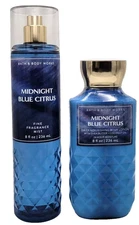 Midnight Blue Citrus Body Lotion & Mist Spray SET OF 2 GIFTED  Bath Body Works