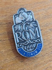 Vintage RCM Royal College Of Midwives 1881 Metal Enamel Badge. UK Nursing.