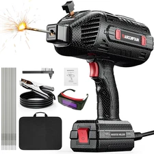 Portable Welding Machine with IGBT Inverter, 120A Stick Welder with Auto Darken