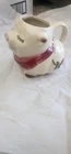 VINTAGE Shawnee Pottery Co. 1950s SMILEY PIG PITCHER Jug Red Scarf