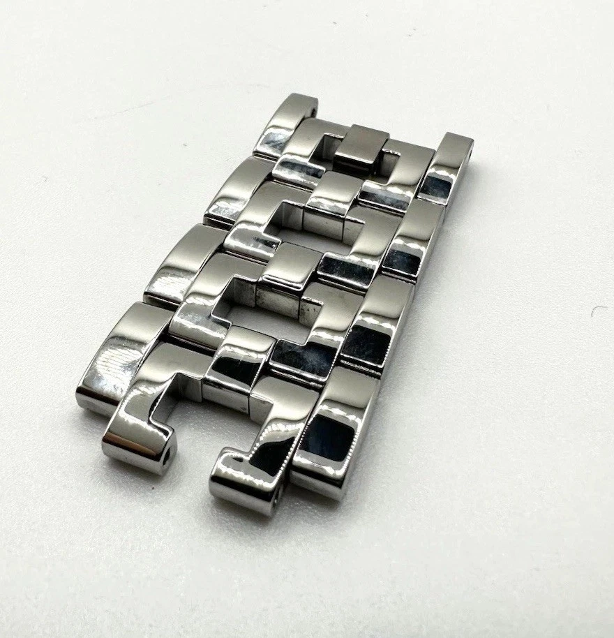 Media pulsera eslabones Movado Estimo 20x18 S/S genuinos usados 4 piezas para pieza Foto 4 de 4