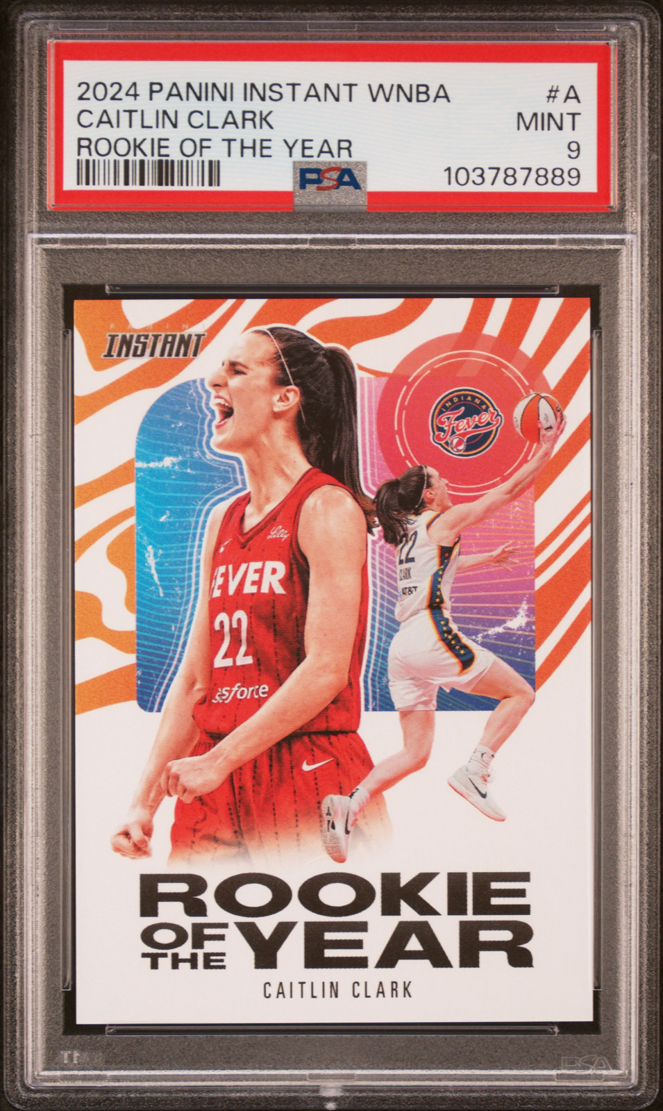 2024 PANINI INSTANT WNBA ROY #A CAITLIN CLARK PSA 9