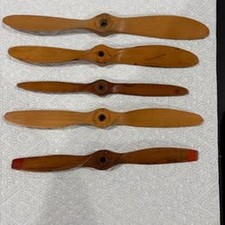 Vintage RC Airplane Propellers Top Flite Wood Props Lot