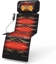 Massage Mat, Detachable Neck Massager, Full Body Vibration Heating, Massage Pad