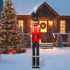 GlikCeil 39'' Outdoor Christmas Solider Nutcracker Yard Sign Decor Colorful