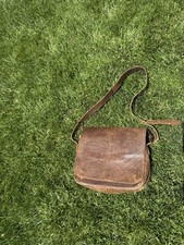 Leather Bag Brown Genuine Vintage Men's Messenger Satchel Laptop Real