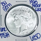 1925 BU UNCIRCULATED SILVER PEACE DOLLAR AUTHENTIC U.S. MINT FREE SHIPPING 6150