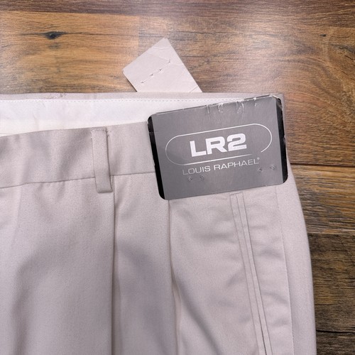 Louis Raphael Pants Louis Raphael Pants Mens 38x30 Beige Cuffed Pleated New | eBay