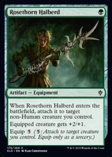 Rosethorn Halberd - Light Play MTG Throne of Eldraine