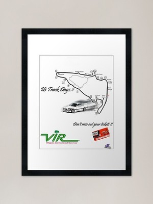US Track Days Gerahmter Kunstdruck Gerahmtes Wandbild Poster Leinwanddruck Bild