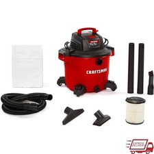 Powerful Heavy Duty Wet Dry Vacuum 65 Peak HP Blower Port W/ Accessories New