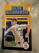 MILWAUKEE BREWERS JACOB “THE MIZ” MISIOROWSKI BOBBLE/TRADING CARD SGA PRE-SALE 