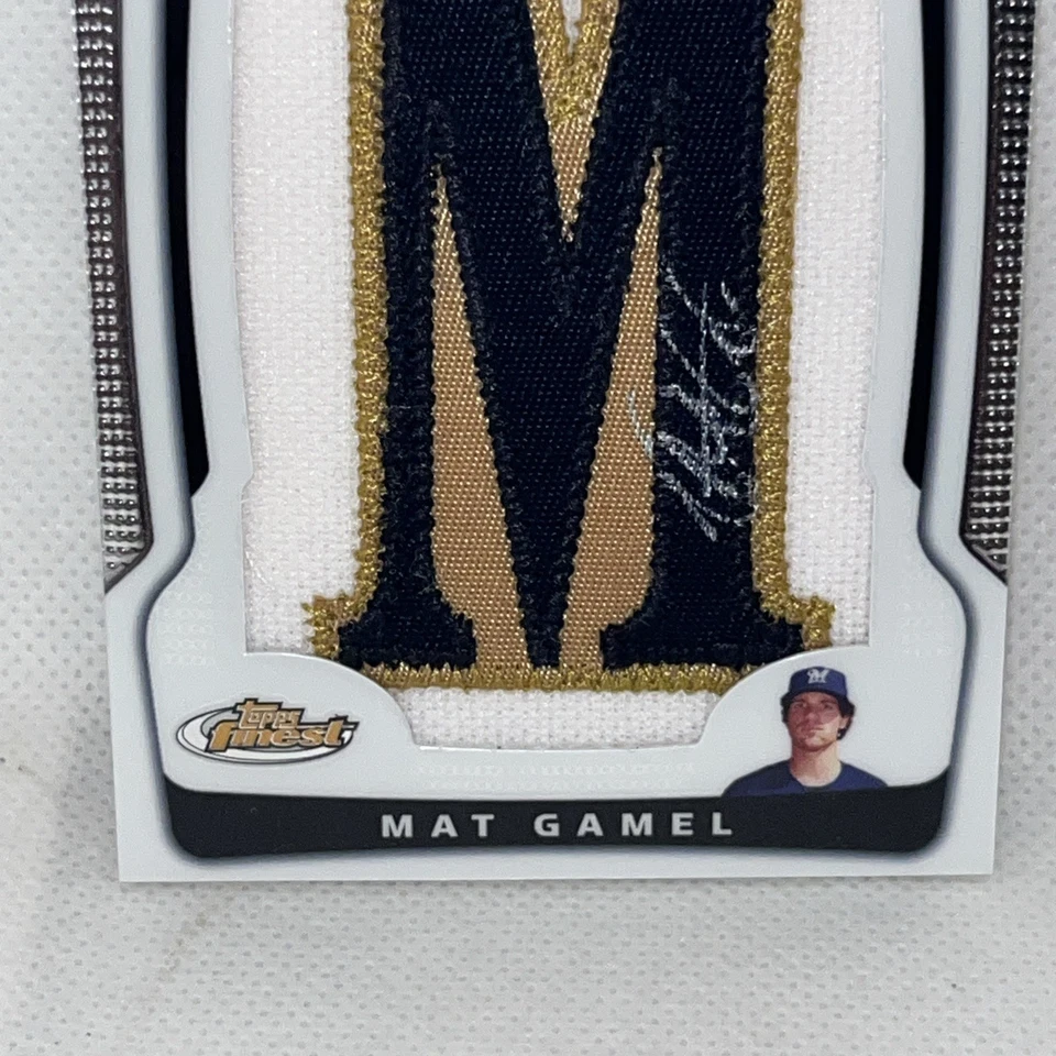 Mat Gamel 2009 Topps Finest Autograph Auto Letter M Patch /285 Milwaukee Brewers - Image 3 of 4
