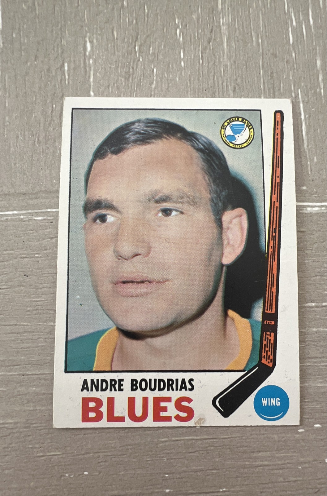 Andre Boudrias #16 Hockey Cards 1969 Topps trading card — raw and PSA graded price guide