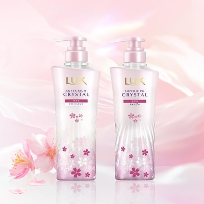 LUX Super Rich Crystal Sakura Shampoo, Conditioner, and Treatment