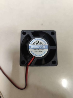 1 PCS  JAMICON Fan  KF0420S2H-AR DC24V 0.09A 2.0W 4020 4cm   2 wire cooling fan