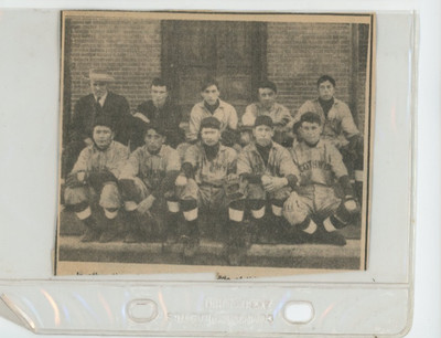 Vintage Postcard 1979  reprint Vintage Baseball Team Group Photo Early Uniforms