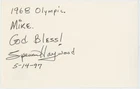 Spencer Haywood Hall Of Fame Autographed Signed Index Card AMCo COA 31170