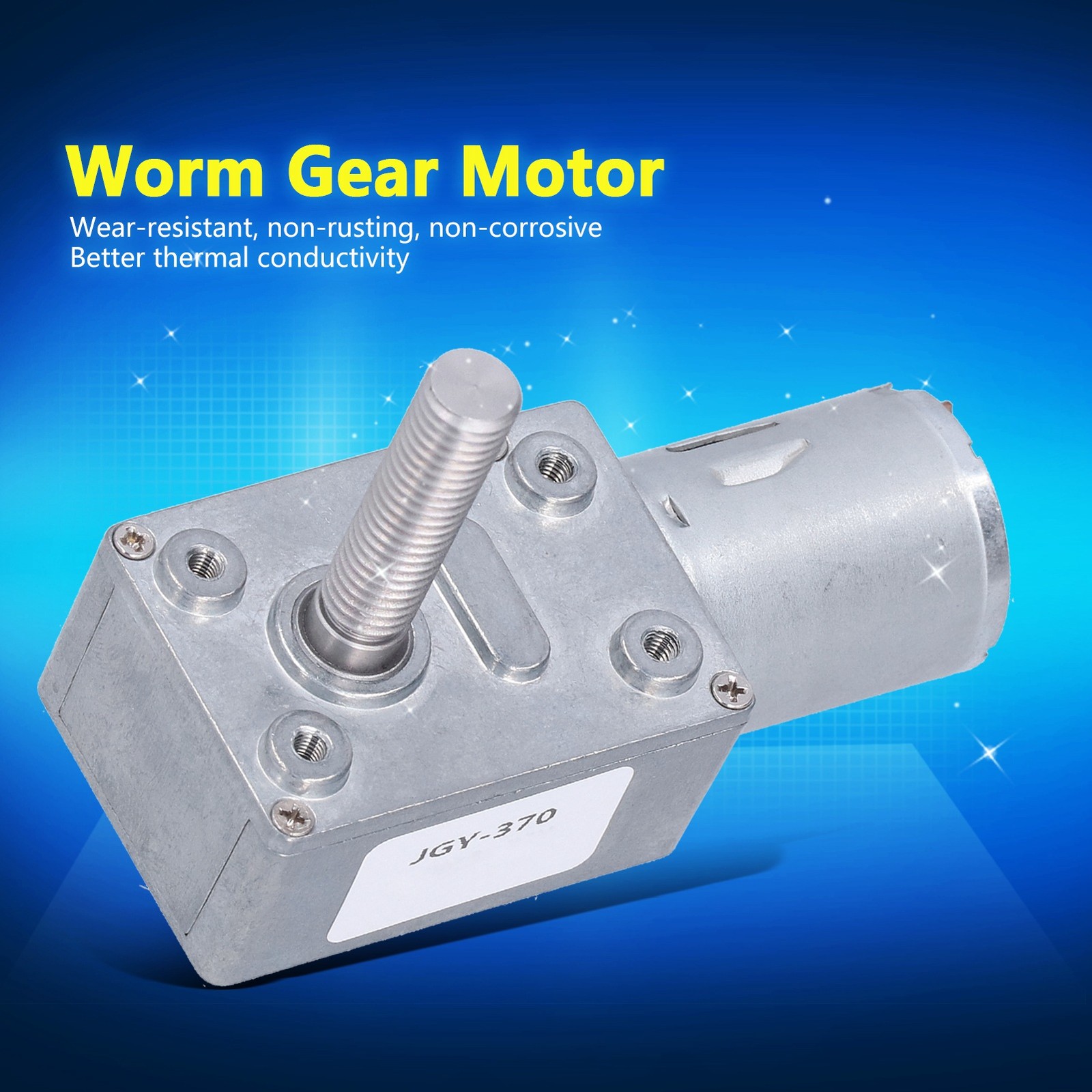 Worm Gear Motor Silent Durable Wearproof Rustproof High Thermal Conductivity Low