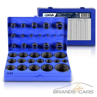 ENVA O-RING SORTIMENT 419-tlg. Ø 3 - 50 mm NBR DICHTRINGE SATZ RINGE