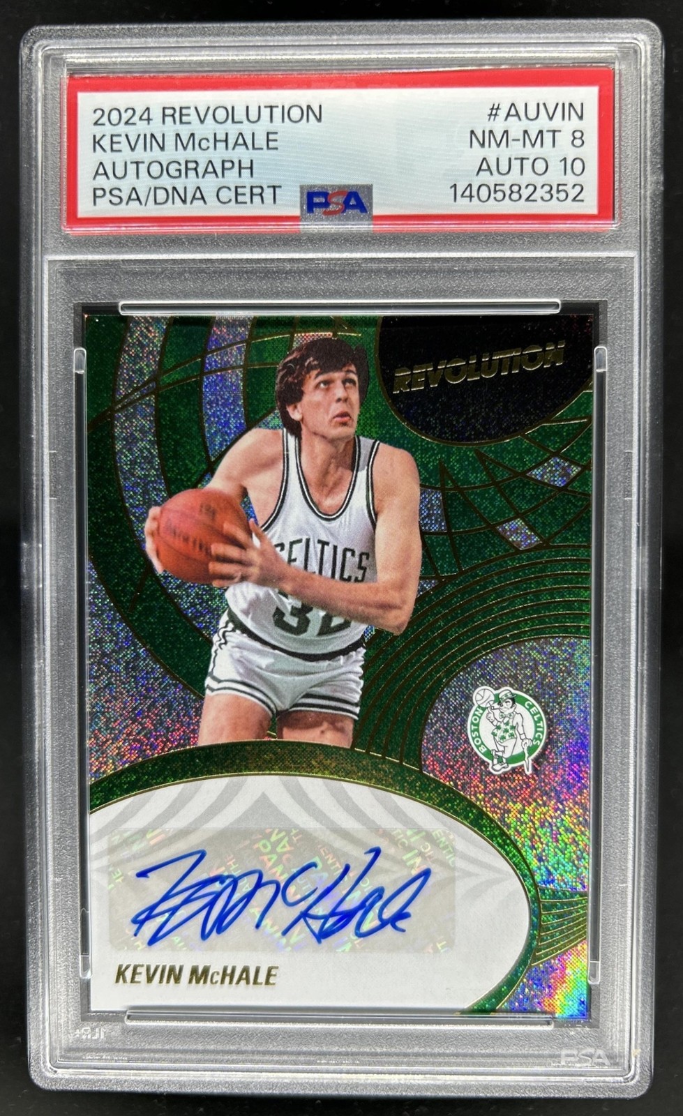 2024-25 Panini Revolution Kevin McHale Auto #AU-VIN Celtics PSA 8 Auto 10