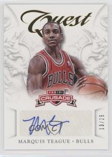 2012-13 Panini Crusade Quest Auto Gold 13/25 Marquis Teague #6 Auto 0c2
