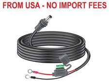 Starlink Mini Power Cable - 12V/24V Battery Adapter, O Ring to DC Extension Cabl