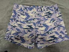 COLUMBIA PFG Swim Trunks Board Shorts Unisex XXL Floral Print Zip Pockets