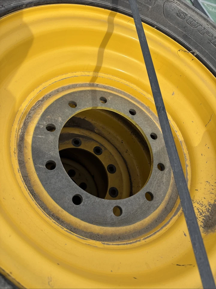 Set of 4 13.00-24 Telehandler Tires 10 Lug Titan Super Rigger E3 24x9.00 Rim New - Image 2 of 4