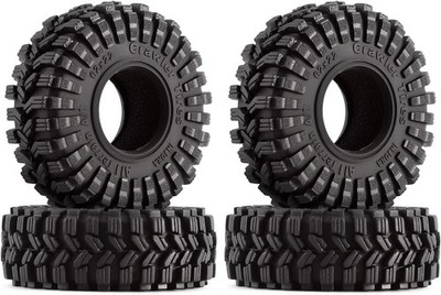 INJORA 1.0 Tires All Terrain S5 Super Soft Sticky for 1/18 TRX4M 1/24... 