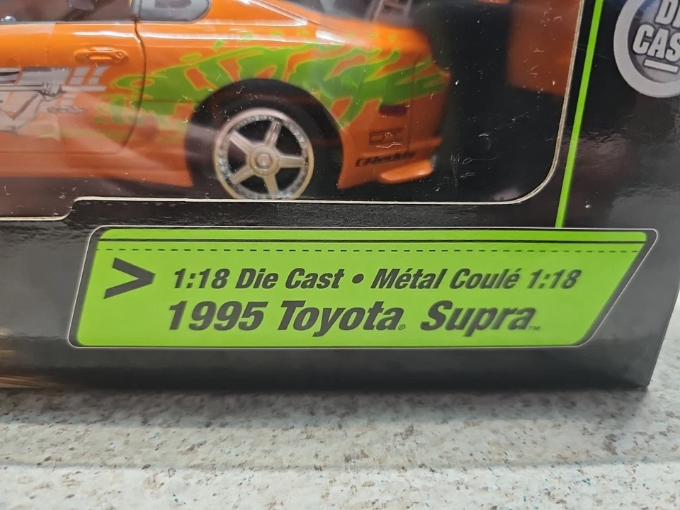 Vntg 2003 Ertl Racing Champions F&F 1995 Toyota Supra 1:18 Diecast Car - Image 3 of 4