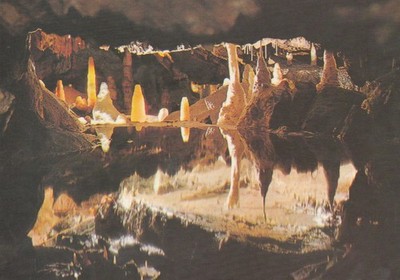 Cheddar Showcaves Aladdins Höhle Gough's Cave UK Postkarte 2002 John Hinde