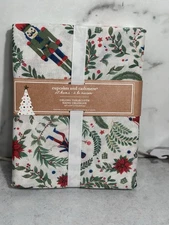 Cupcakes And Cashmere Nutcracker Oblong Christmas Holiday Tablecloth 60x104 NEW