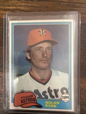 1981 Topps - Nolan Ryan #240 Rare Error Baseball Card Great Centering