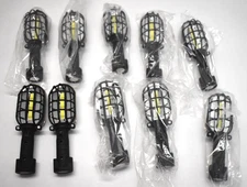 10 Pack Magnetic LED Battery Powered Work Light 8" Workbench Garage BRANDED