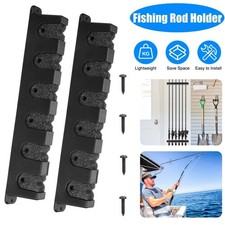 Fishing Rod Rack Vertical Holder Horizontal Wall Mount Boat Pole Stand Storage
