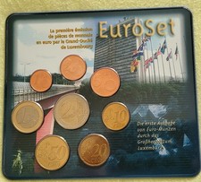 Offizieller KMS Luxemburg  2002 - 1 Ct-2 € im Originalfolder