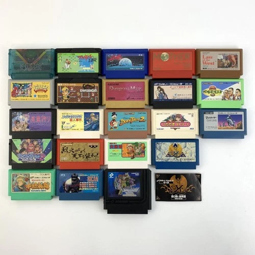 Nintendo Family Computer Game Lot of 22 LAGRANGE POINT etc. Tested Works 9433 UT