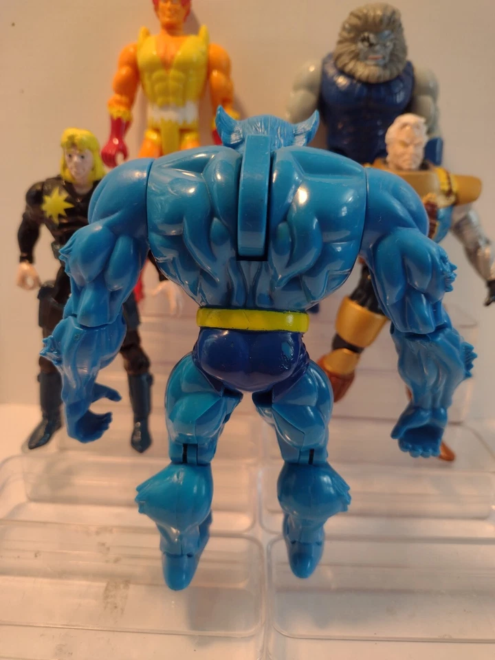 Lote de Figuras Marvel De Colección - BESTIA, CABLE, LONGSHOT, FIREBIRD, BLASTAAR Toy Biz 94 Foto 3 de 4