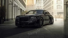 Rolls Royce Wraith Black Badge High Res Wall Decor Print Photo Poster - CAR192